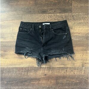Garage Black Denim Festival Shorts - Size 5